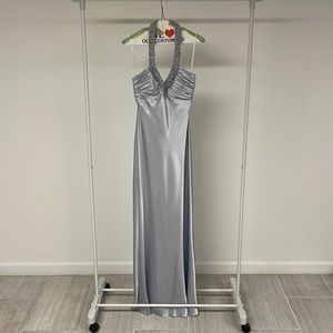 Prom dress. Cache. Size 4. Silver